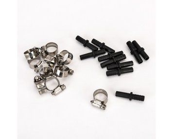 Адаптер переходник 3/8" PTC Stem to 3/8" Hose Barb, с хомутами (10 Pack) 724045 фото
